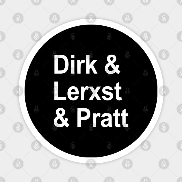 Rush - Dirk & Lerxst & Pratt Magnet by RetroZest